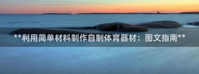 辉达平台官方网站：**利用简单材料制作自制体育器材：
