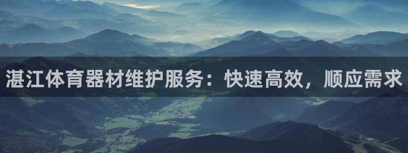 辉达官网入口：湛江体育器材维护服务：快速高效，顺应需