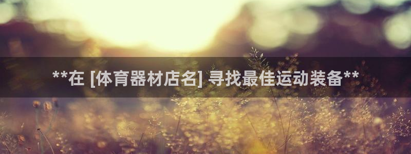 辉达天下短句：**在 [体育器材店名] 寻找最佳运动